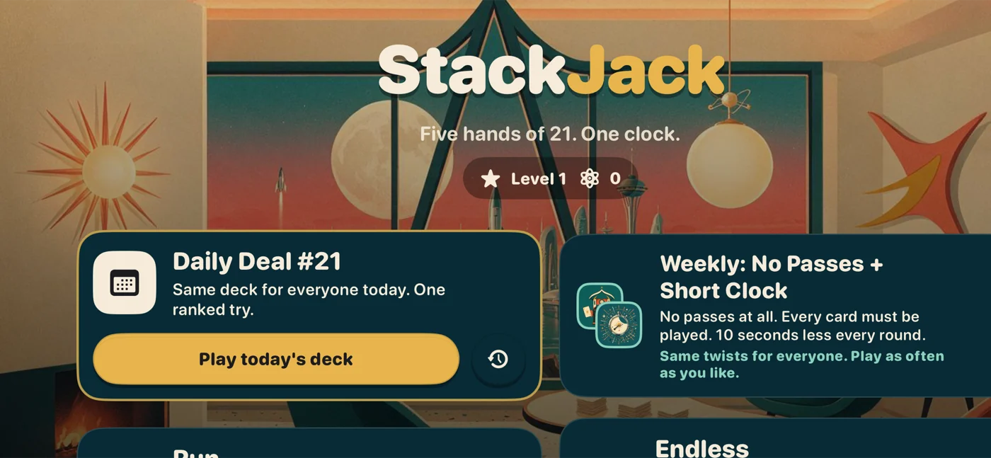 Home: today's Daily Deal and this week's twists